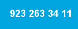 923 263 34 11 923 263 34 11